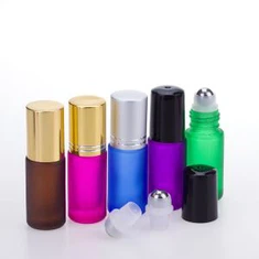5ml renkli cam silindir şişe